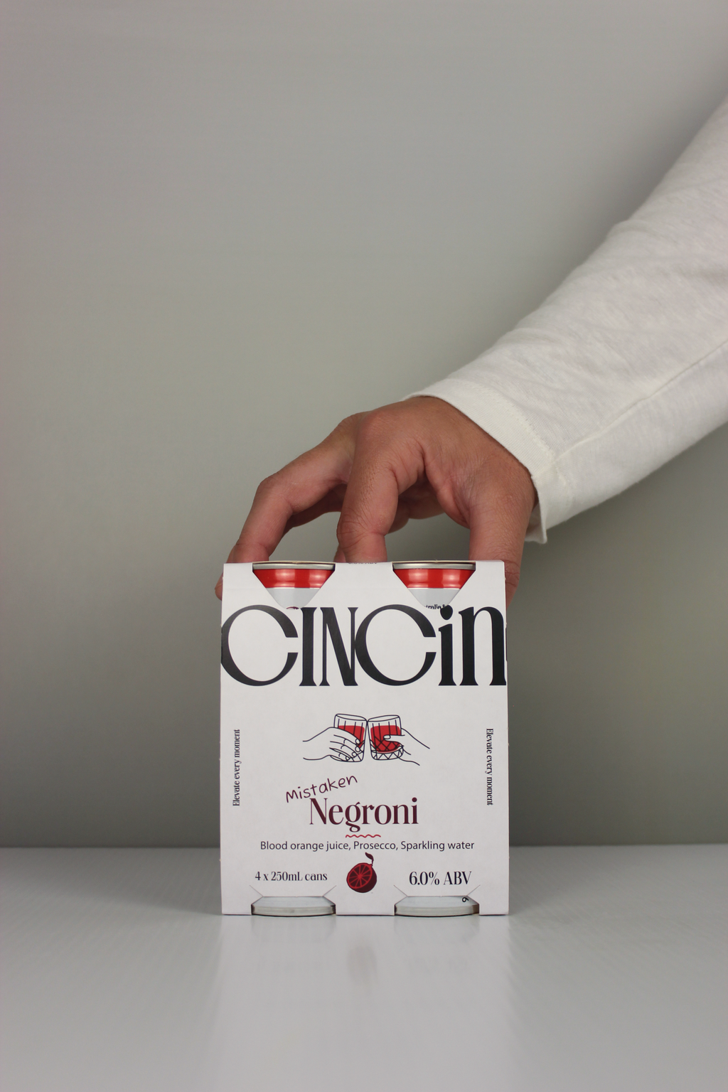 CINCiN Mistaken Negroni — Blood orange & Prosecco Spritz Cocktail