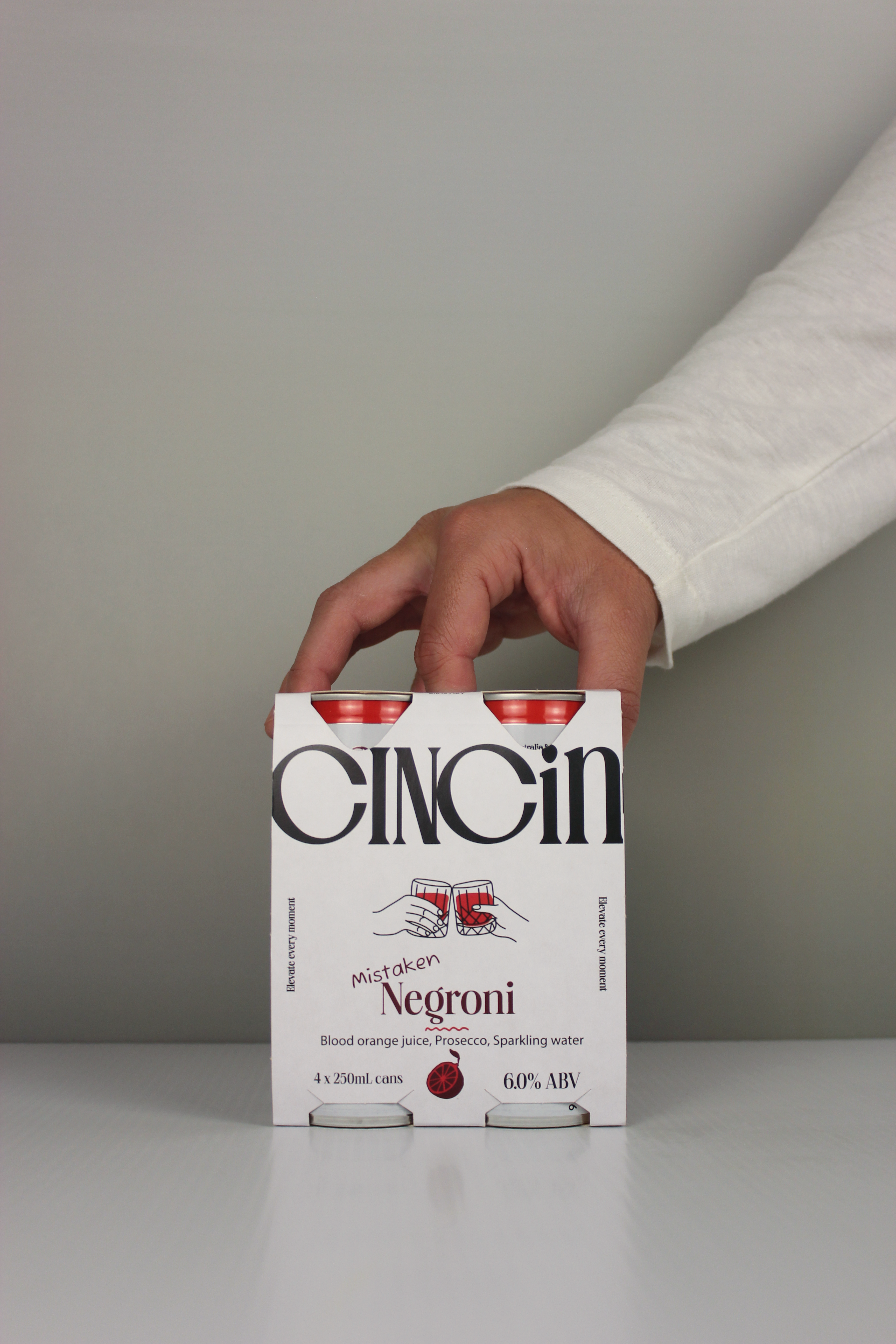 CINCiN Mistaken Negroni — Blood orange & Prosecco Spritz Cocktail