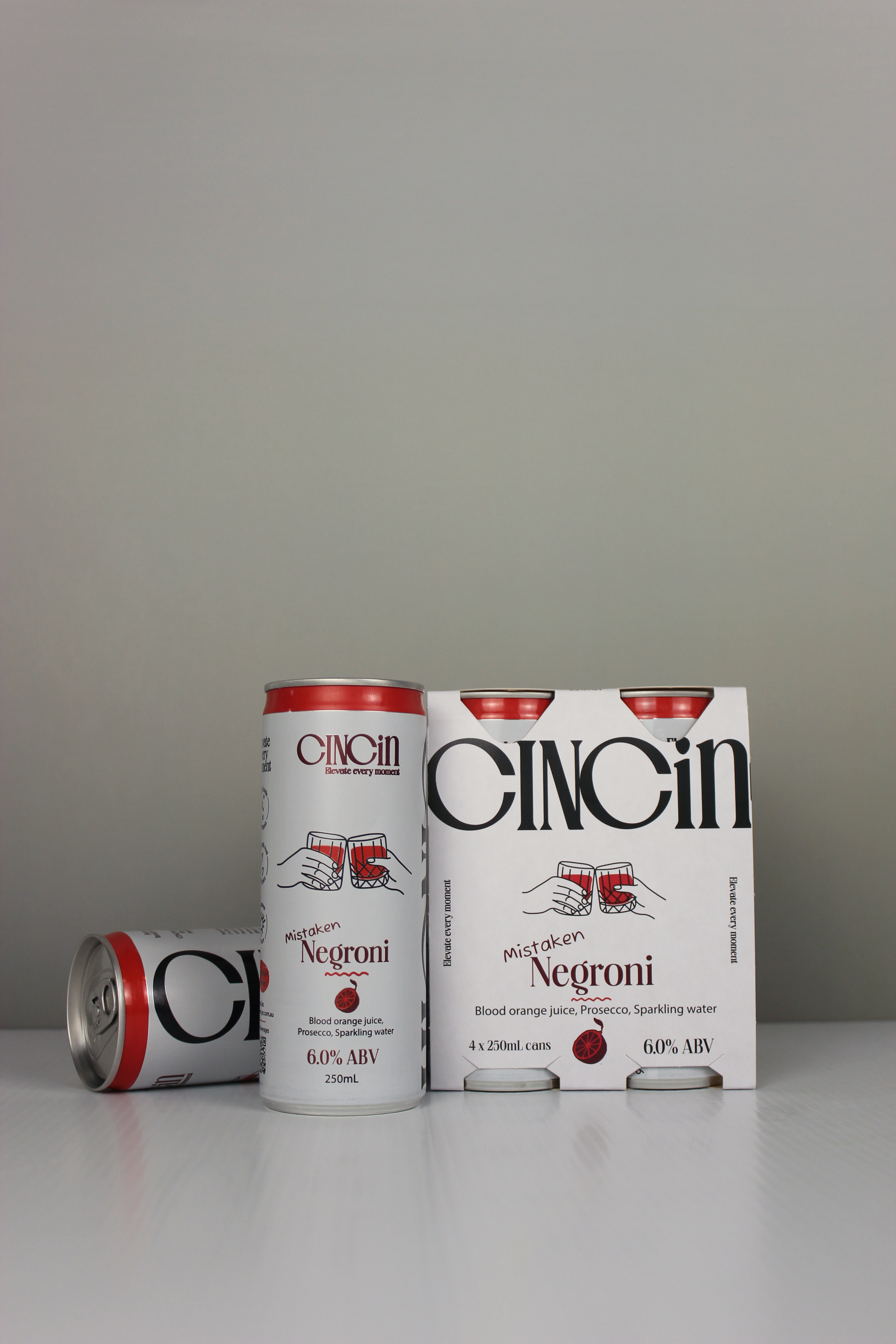 CINCiN Mistaken Negroni — Blood orange & Prosecco Spritz Cocktail