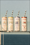 CINCiN mixed case featuring Bellini, Caipirinha, Frenchie and Mistaken Negroni premium canned cocktails