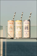 CINCiN mixed case featuring Bellini Caipirinha and Frenchie premium canned cocktails